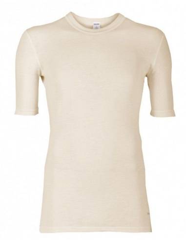 Tee shirt ecru homme pure laine mérinos