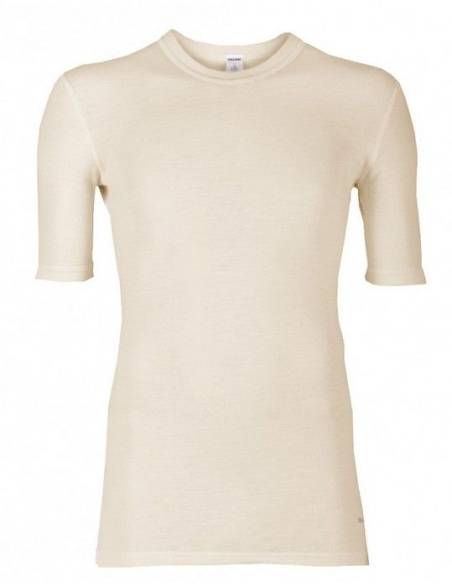 Camiseta manga corto  verde caqui Lana Merino