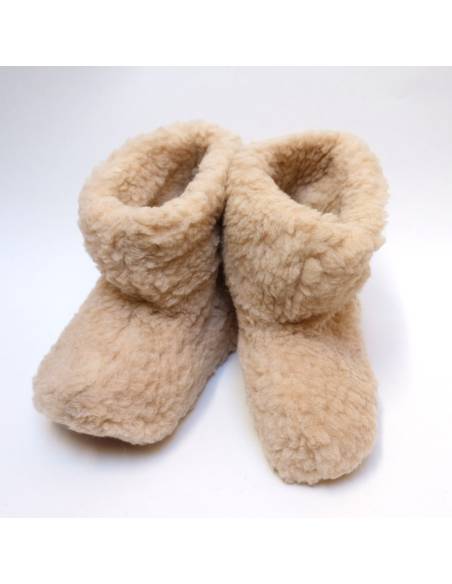 pure wool slippers off white