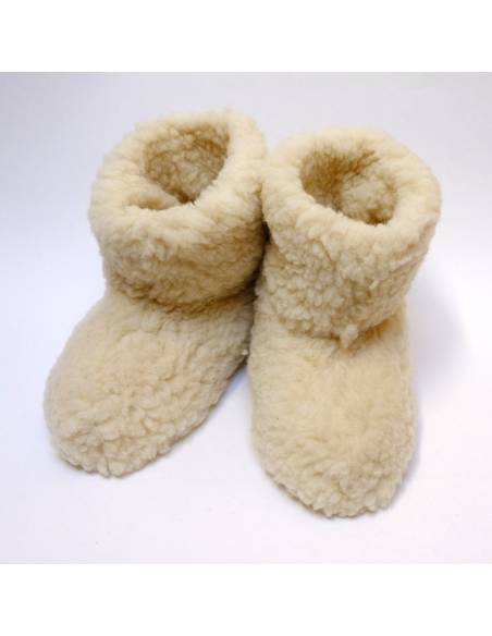 pure wool slippers off white