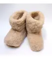 Chaussons boots chauds en pure laine
