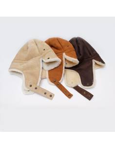 Chapkas Aviator genuine Lambskin