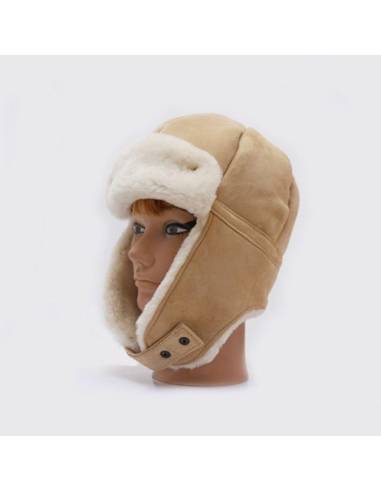 Chapkas Aviator genuine Lambskin