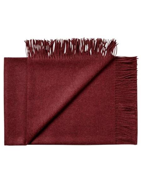 Plaid pure laine Baby ALPAGA rouge bordeaux