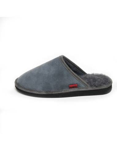 Zapatos hombres de piel de cordero genuino gris
