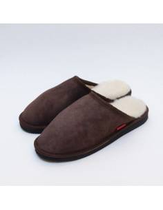 Chaussons mules homme en agneau  2