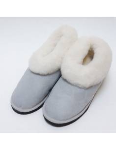 Swedish warm slippers for women in lambskin 2