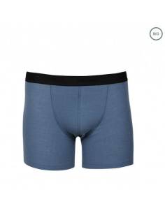 T-shirt men blue pure Merino Wool
