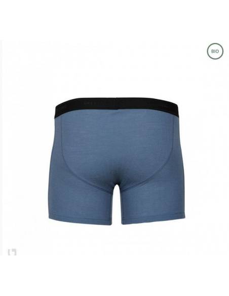 T-shirt men blue pure Merino Wool
