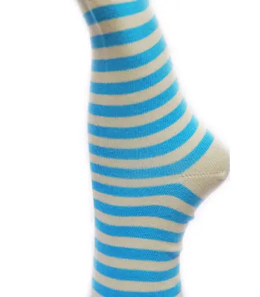 Damen gestreifte luxuriöse Baumwolle Socken
