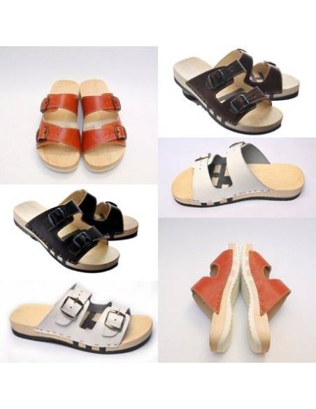 Sandalias de madera con madera flexibles únicos Ortesis