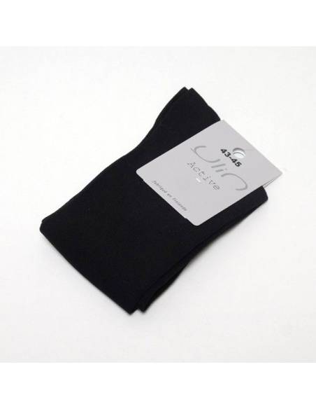 Chaussettes  fil d'écosse homme noir