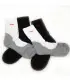 chaussettes hautes de running  en coolmax   - blanc et gris ou noir 