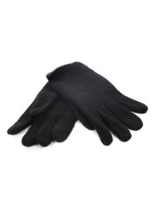 grey gloves in shetland wool