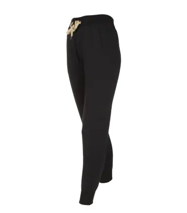 Pantalon Jogging sport femme pure laine mérinos noir