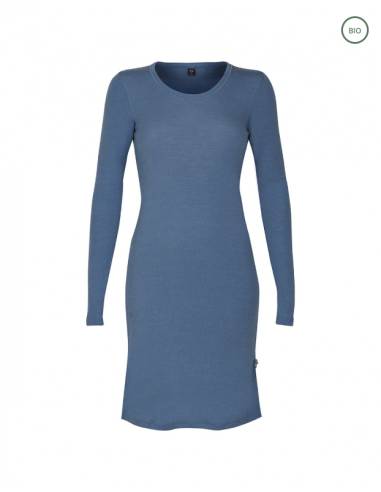 Nightdress in pure merino wool offwhite