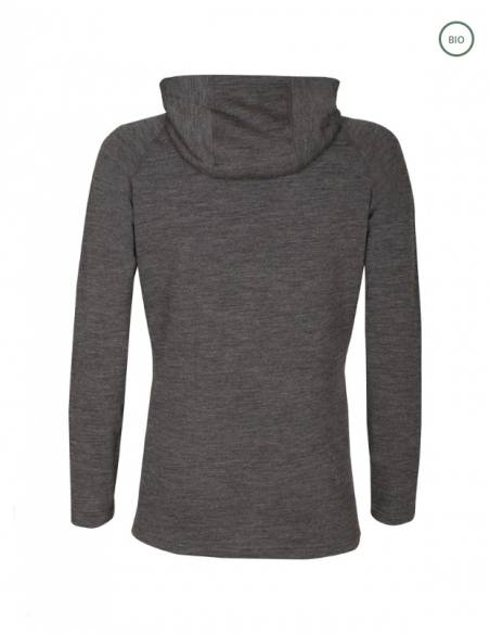 Veste à capuche de sport en pure laine mérinos d'homme 