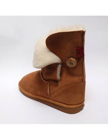 Mujer botas de piel de cordero genuino