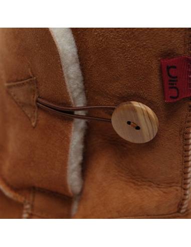 Mujer botas de piel de cordero genuino