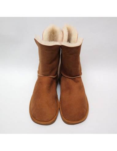 Mujer botas de piel de cordero genuino