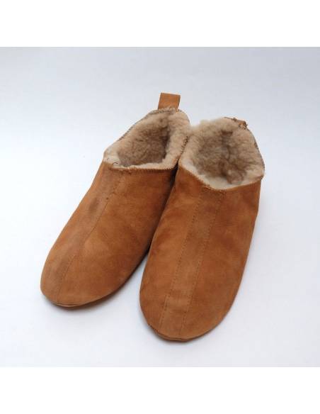 Men's nordic slippers in guenuine lambskin