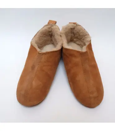 Men's nordic slippers in guenuine lambskin