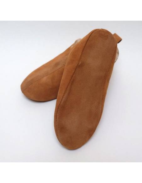 Men's nordic slippers in guenuine lambskin