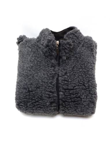 sleeveless ZIP jacket pure wool men or women - Ideal thermotherapy