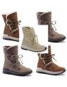 Leder Schneeschuhe, wasserdichte Textilien fur Damen- Olang Tania