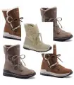 Women's snow boot hydro repellent natural  lambskin warm and soft