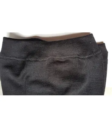 Long black shorts pure wool and SILK unisex