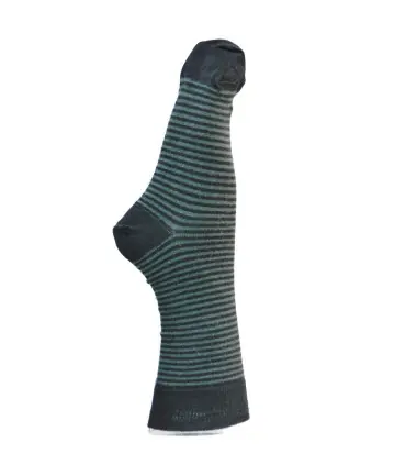 Calcetines de lana ciudad mujer extra fino rayado