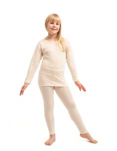 childrens' Shirt striped in  Wool and Silk long sleeves