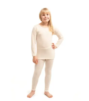 childrens' leggings striped in  Wool and Silk 