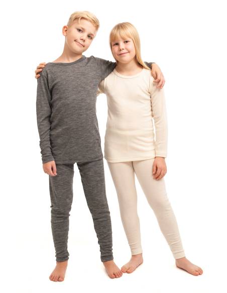 Pantalones de seda y lana para  niños