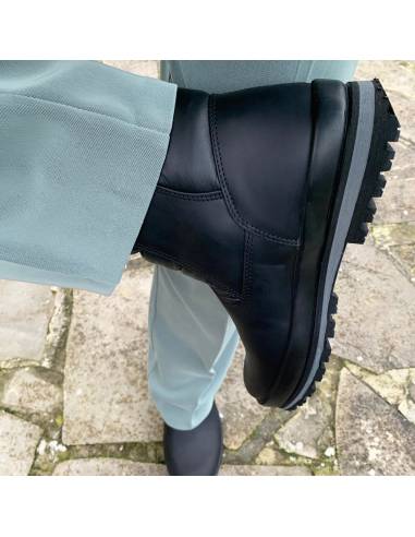 Men's snow boot hydro repellent natural York leather upper Olang Orion