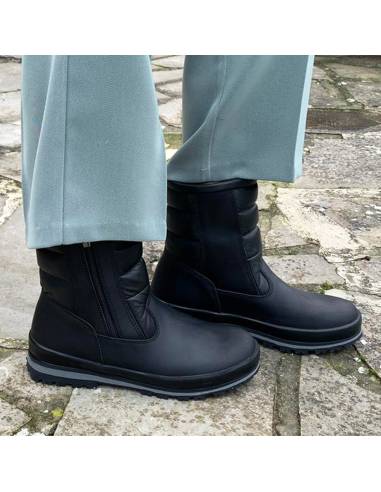Botas de nieve de cuero, textiles impermeables para las hombres- Olang Orion