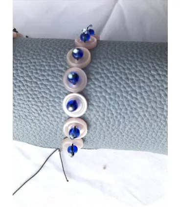 Bracelet fabriqué en france rose & bleu 