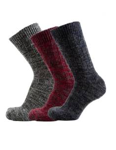 Lot of 3 Warm Socks grey  wool terry inside for men and women