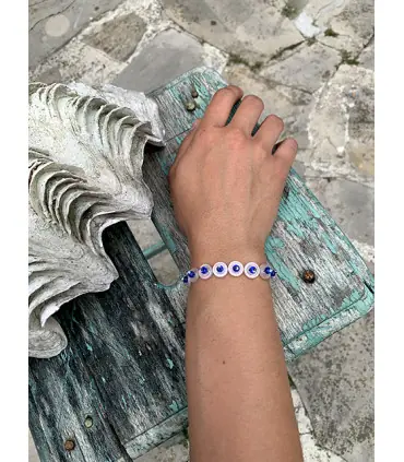 Bracelet créateur francais rose & bleu