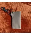 Grey-white leather lighter case