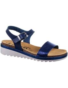 Flops Bionatura nubuck black or cognac with decorative small studs.
