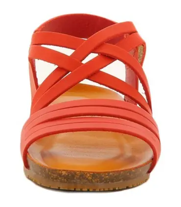 Bionatura women sandal mandarino leather Capraia 68 A