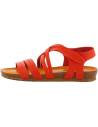 Flops Bionatura nubuck black or cognac with decorative small studs.