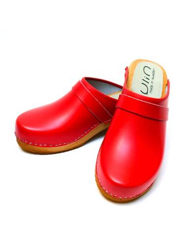 sabot homme original cuir rouge pu