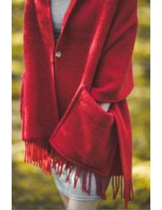 Stole YLIN with pockets in pure new wool