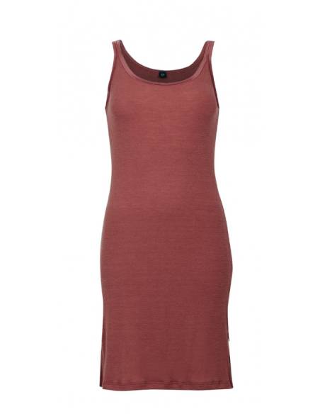 Nightdress in pure merino wool offwhite, black, blue