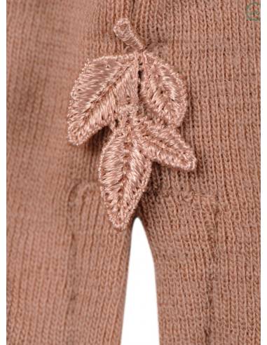 Nightdress long sleeves in pure merino wool blue or red