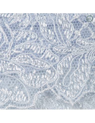 Pantalones cortos de noche de mujer en lana y seda cielo azul