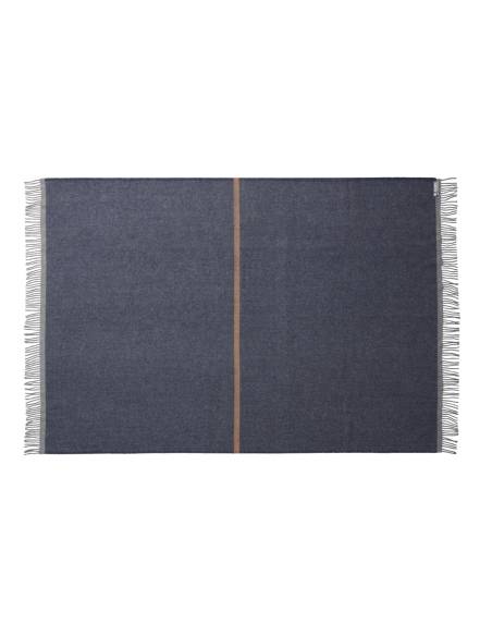 Plaid pure laine design moderne 828 navy